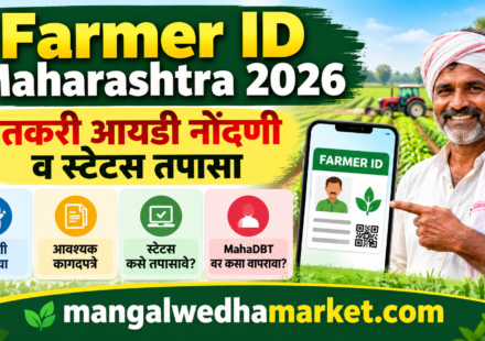 Farmer ID Maharashtra 2026 – शेतकरी आयडी नोंदणी आणि स्टेटस तपासणी